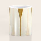 Canoe Paddle Stripes Neutral Coffee Mug Gallery Image 4