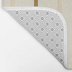 Canoe Paddle Stripes Neutral Bath Mat Gallery Image 2