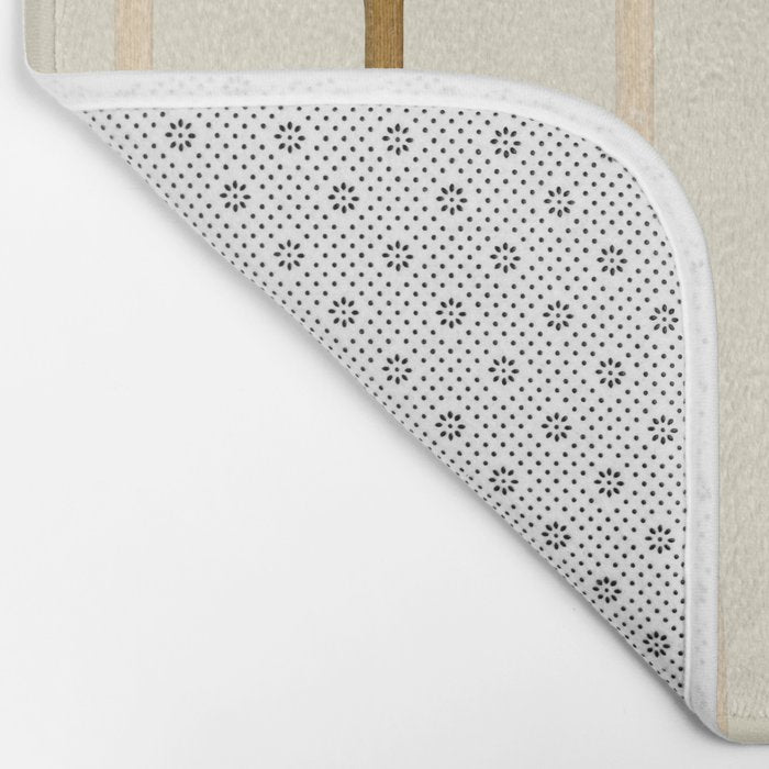 Canoe Paddle Stripes Neutral Bath Mat Gallery Image 2