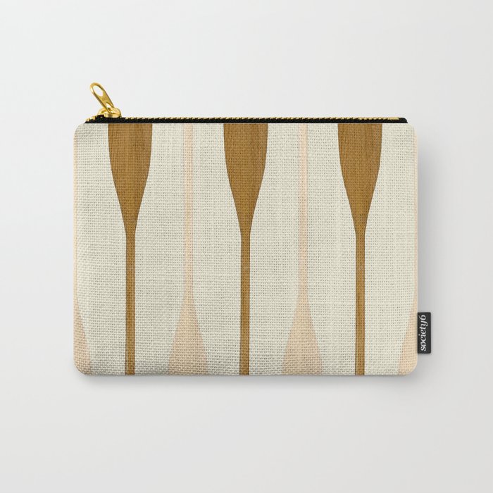 Canoe Paddle Stripes Neutral Carry All Pouch Gallery Image 1