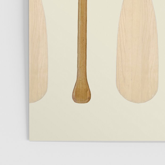 Canoe Paddle Stripes Neutral Poster Gallery Image 3