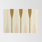 Canoe Paddle Stripes Neutral Rug Gallery Image 2
