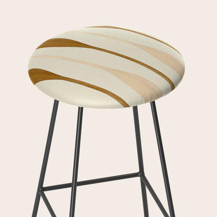 Canoe Paddle Stripes Neutral Stool Gallery Image 2