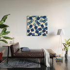 Indigo Brush Strokes | No.1 Wood Wall Art Gallery Image 2