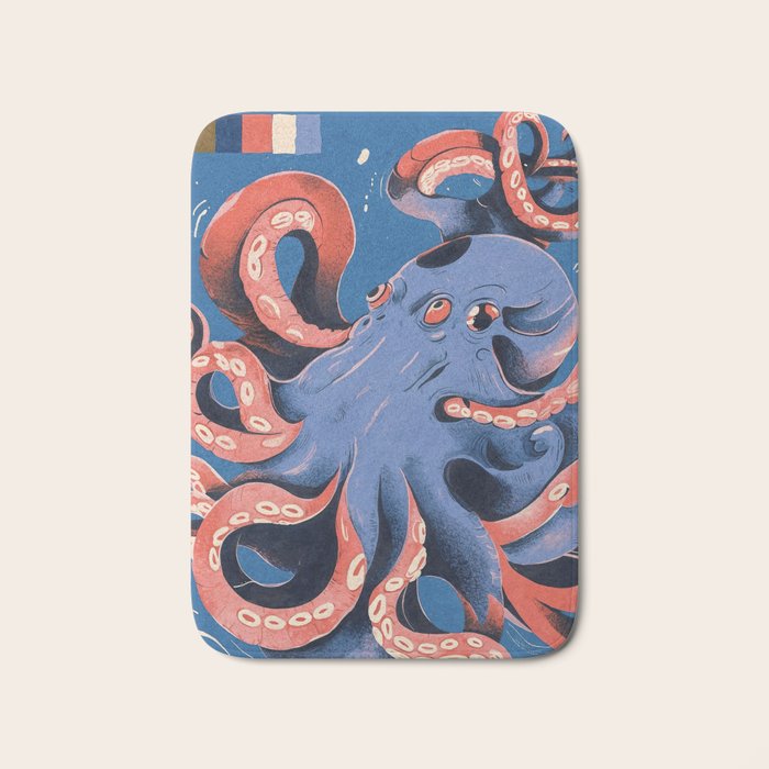 Oceanic Life - Octopus Bath Mat Gallery Image 1