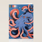 Oceanic Life - Octopus Stationery Card Gallery Image 2