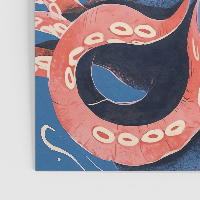 Oceanic Life - Octopus Poster Gallery Image 3