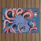 Oceanic Life - Octopus Outdoor Rug Gallery Image 1