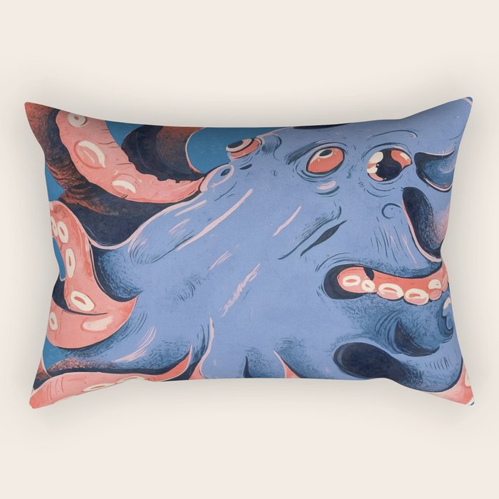 Oceanic Life - Octopus Rectangular Pillow Gallery Image 1