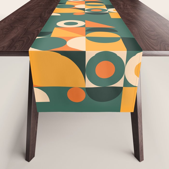 Modern Geometric 86D Table Runner Gallery Image 1