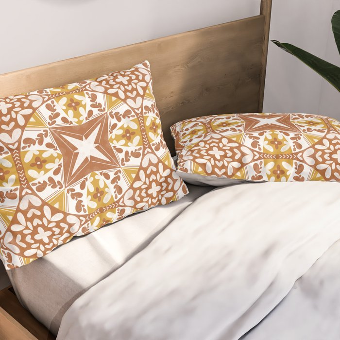 Tile Shapes Nature Charm Pillow Sham Gallery Image 2