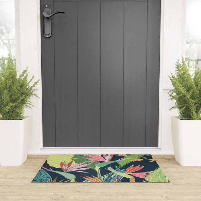 Tropical Bird of Paradise Welcome Mat Gallery Image 3