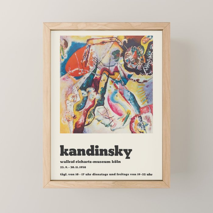 Wassily Kandinsky - Exhibition poster Mini Art Print Gallery Image 1