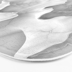 Organic 3D Sculpture White Bath Mat Gallery Image 3
