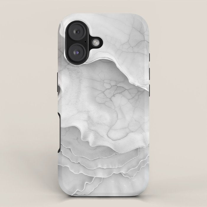 Organic 3D Sculpture White iPhone Case Gallery Image 1