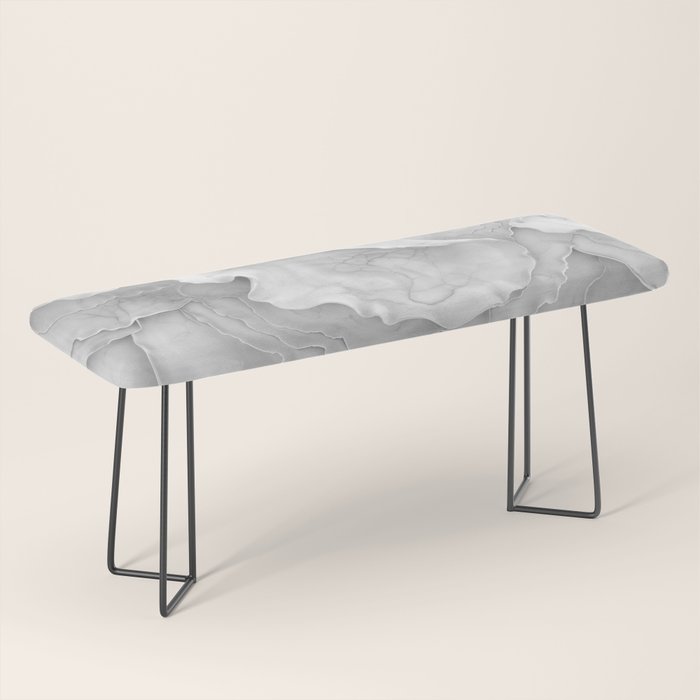 Organic 3D Sculpture White Bench Gallery Image 1