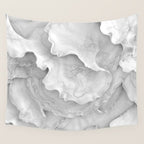 Organic 3D Sculpture White Wall Tapestry Gallery Image 4