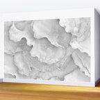 Organic 3D Sculpture White Wall Mural Gallery Image 2