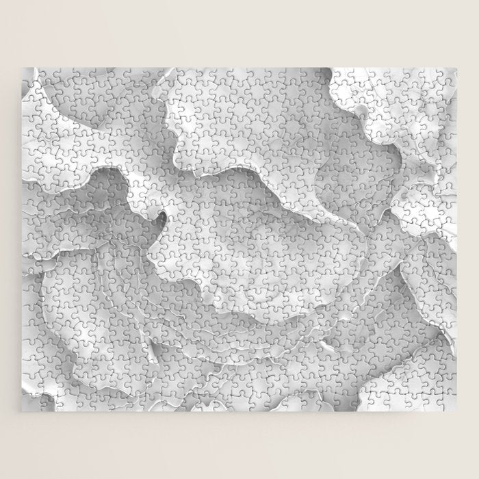 Organic 3D Sculpture White Jigsaw Puzzle Gallery Image 1