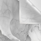 Organic 3D Sculpture White Wall Tapestry Gallery Image 3