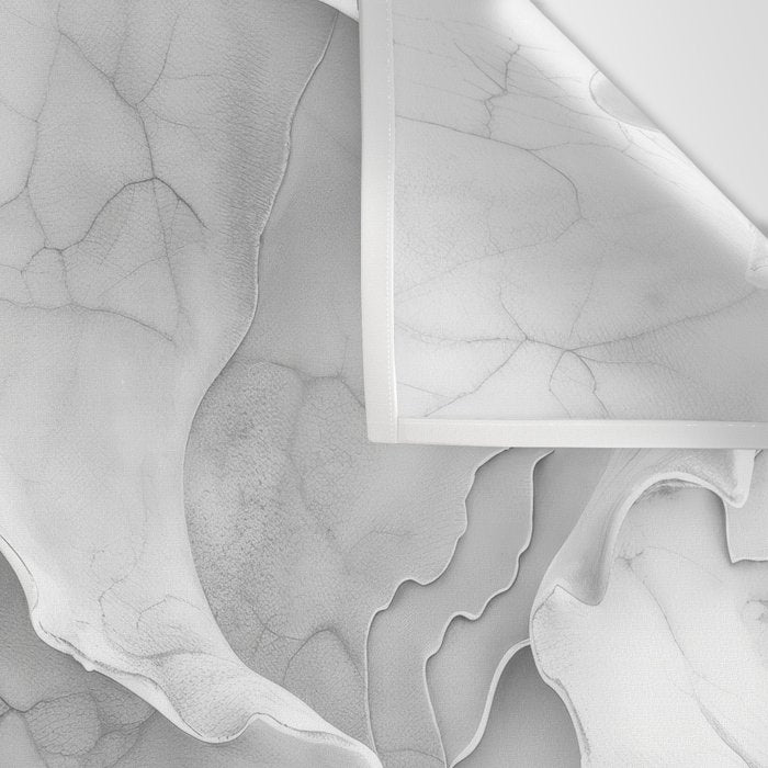 Organic 3D Sculpture White Wall Tapestry Gallery Image 3