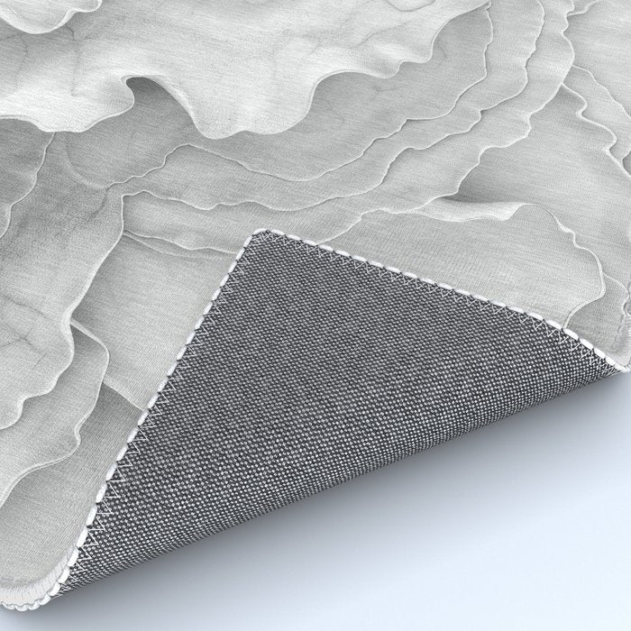 Organic 3D Sculpture White Rug Gallery Image 4