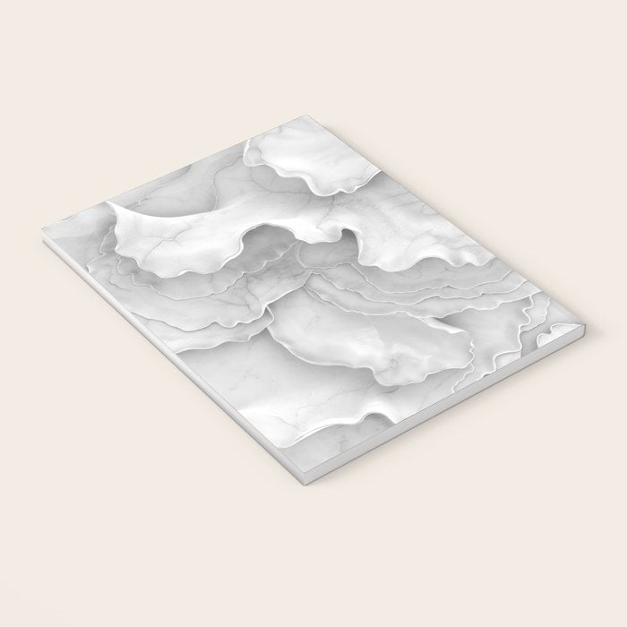 Organic 3D Sculpture White Notebook Gallery Image 3
