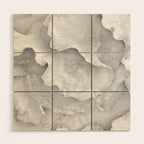 Organic 3D Sculpture White Wood Wall Art Gallery Image 1