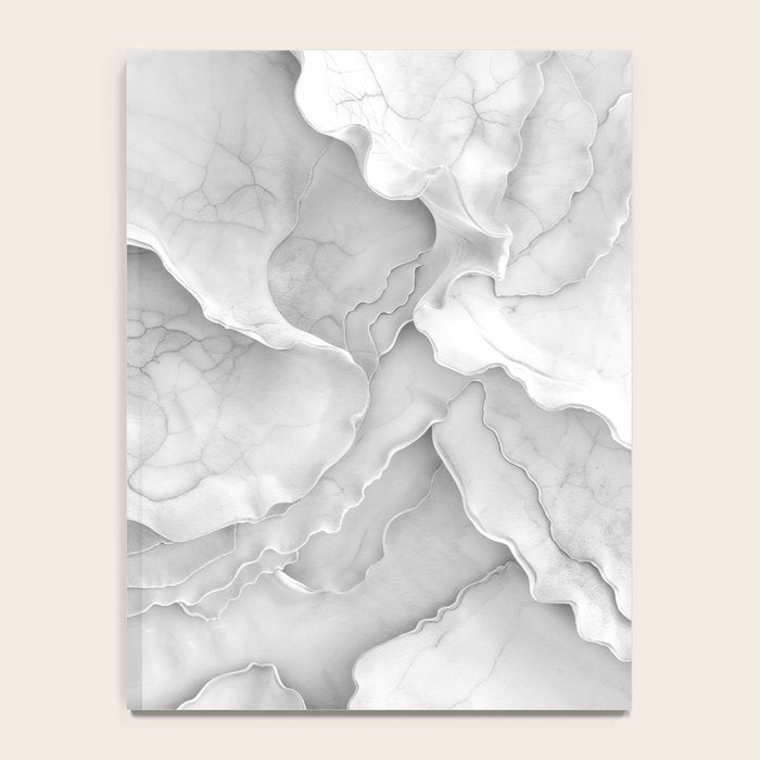 Organic 3D Sculpture White Notebook Gallery Image 4