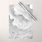 Organic 3D Sculpture White Wrapping Paper Gallery Image 1