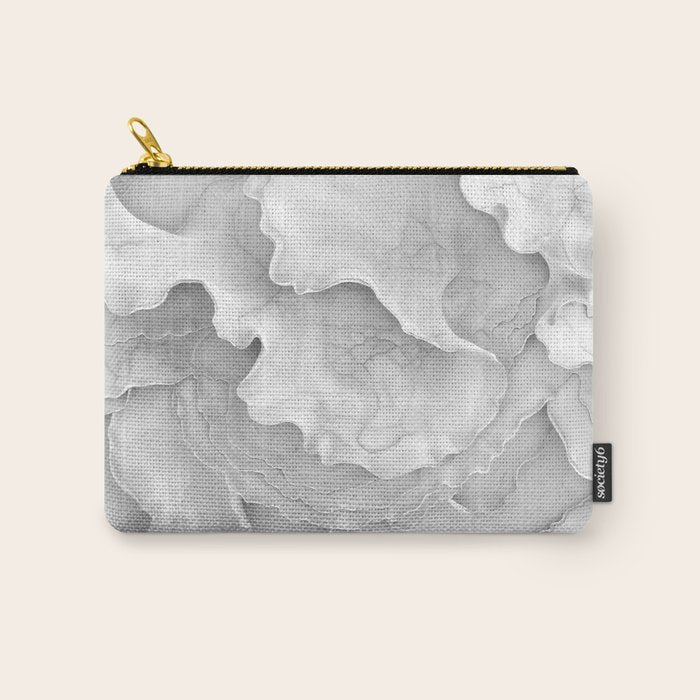 Organic 3D Sculpture White Carry All Pouch Gallery Image 1