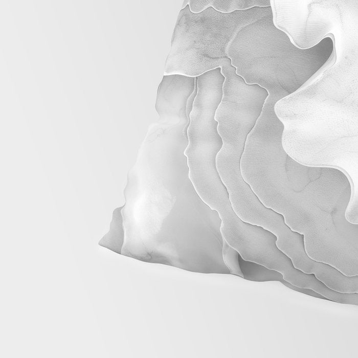 Organic 3D Sculpture White Pillow Sham Gallery Image 4