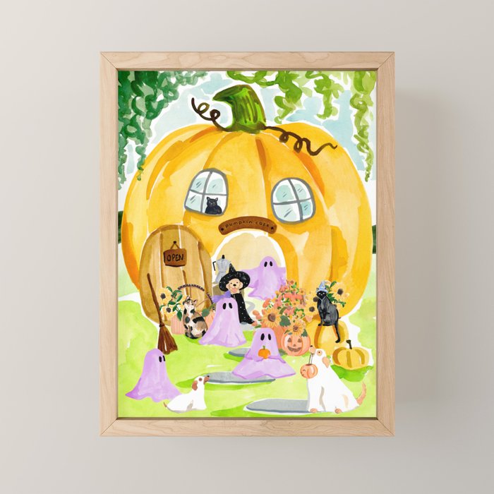Pumpkin Cafe Mini Art Print Gallery Image 1