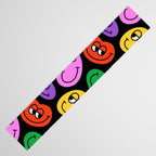 Colorful retro smiling face cartoon pattern Table Runner Gallery Image 3