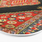 Hamedan Antique Persian Rug Print Bath Mat Gallery Image 3