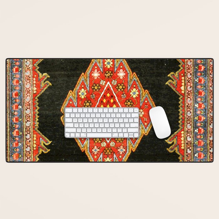 Hamedan Antique Persian Rug Print Desk Mat Gallery Image 1