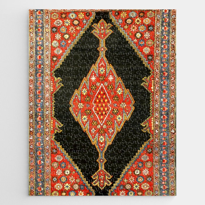 Hamedan Antique Persian Rug Print Jigsaw Puzzle Gallery Image 1