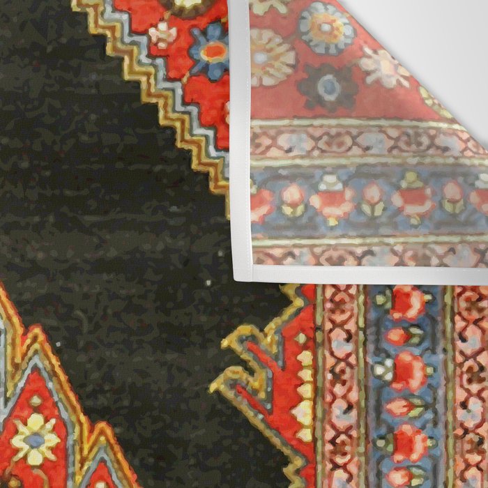 Hamedan Antique Persian Rug Print Wall Tapestry Gallery Image 3