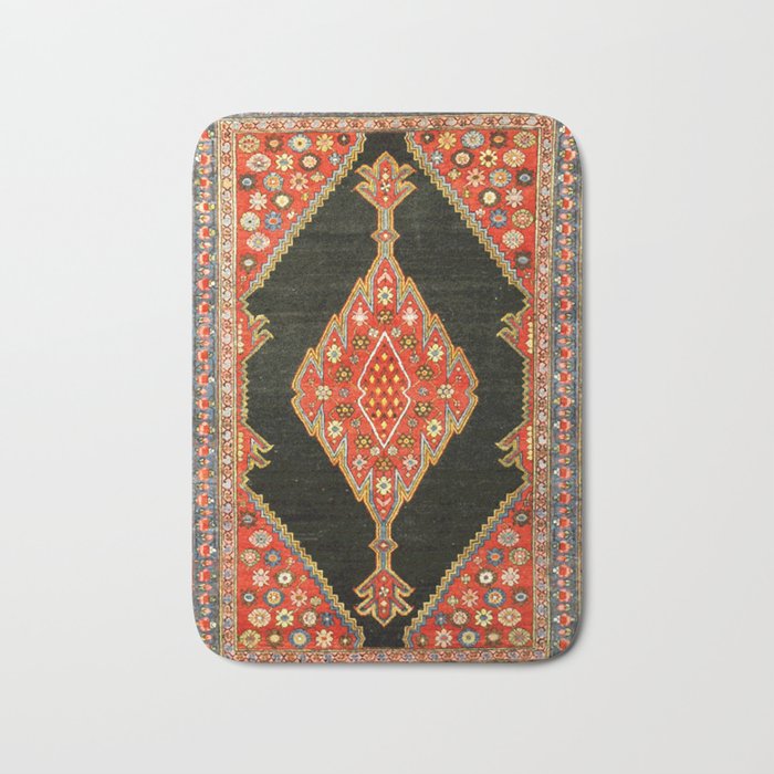 Hamedan Antique Persian Rug Print Bath Mat Gallery Image 1