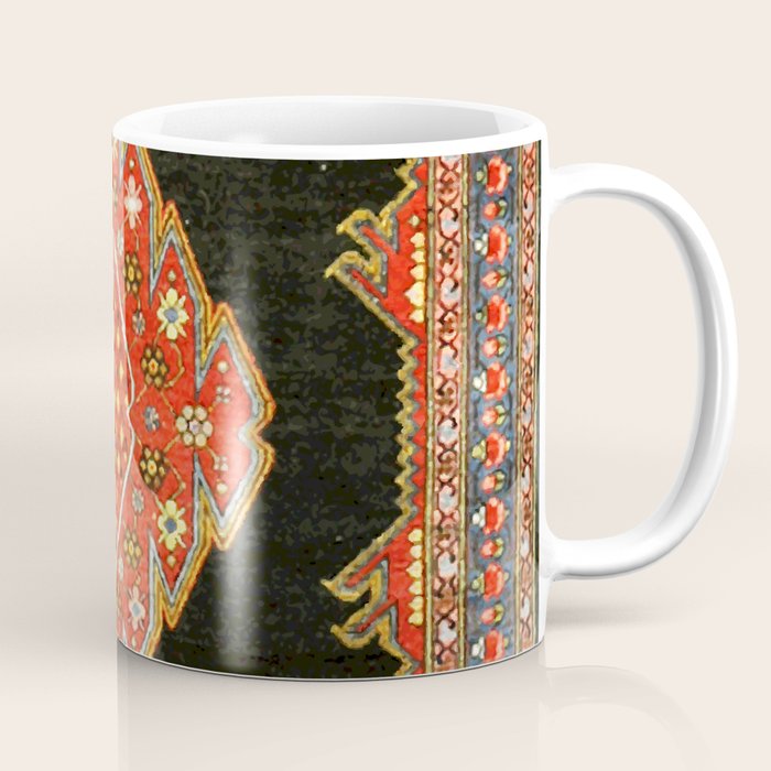 Hamedan Antique Persian Rug Print Coffee Mug Gallery Image 1