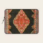 Hamedan Antique Persian Rug Print Laptop Sleeve Gallery Image 1