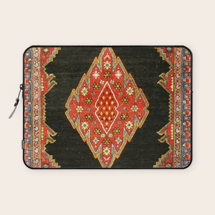 Hamedan Antique Persian Rug Print Laptop Sleeve Gallery Image 1