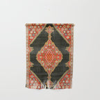 Hamedan Antique Persian Rug Print Wall Hanging Gallery Image 1