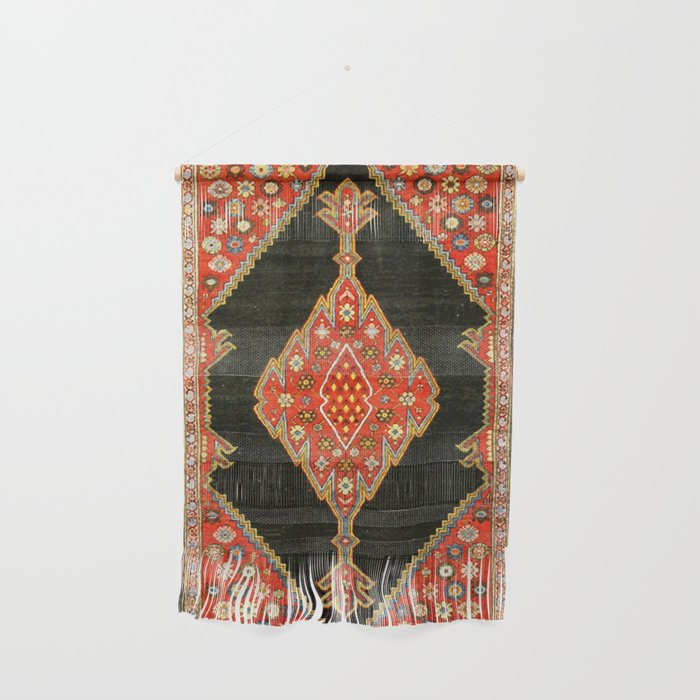 Hamedan Antique Persian Rug Print Wall Hanging Gallery Image 1