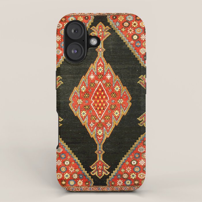 Hamedan Antique Persian Rug Print iPhone Case Gallery Image 1