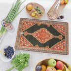 Hamedan Antique Persian Rug Print Cutting Board Gallery Image 2