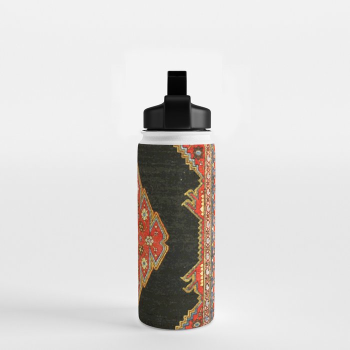 Hamedan Antique Persian Rug Print Water Bottle Gallery Image 2