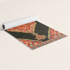 Hamedan Antique Persian Rug Print Yoga Mat Gallery Image 2