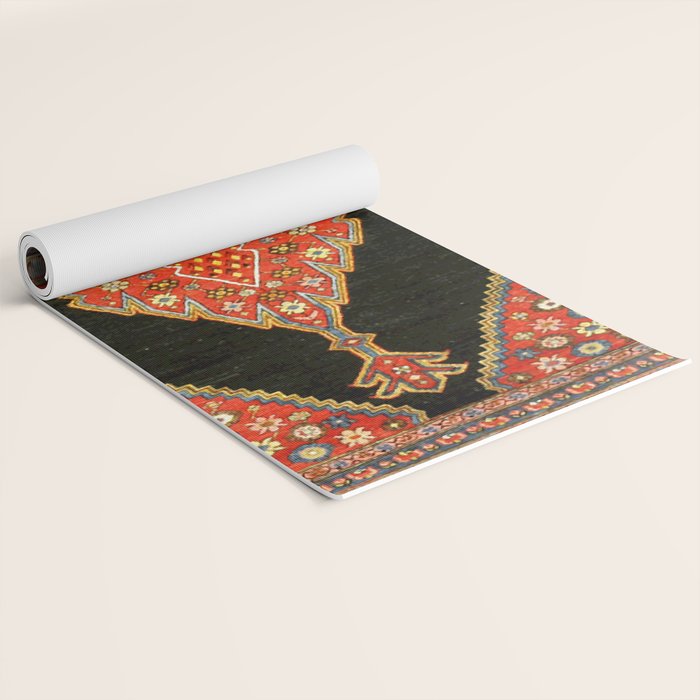 Hamedan Antique Persian Rug Print Yoga Mat Gallery Image 2