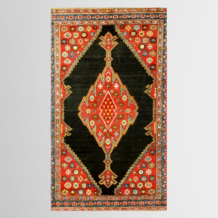 Hamedan Antique Persian Rug Print Tablecloth Gallery Image 2